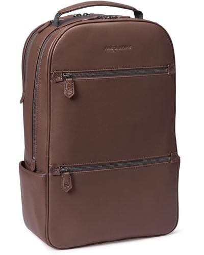 Johnston & Murphy Richmond Leather Backpack - Brown