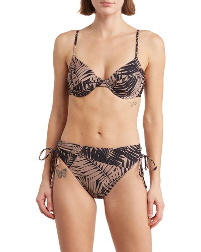 VYB Shattered Palms Two-piece Swimsuit - Black