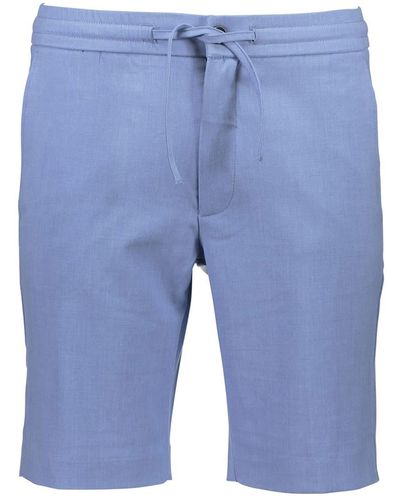 Lindbergh Relaxed Suit Shorts - Blue