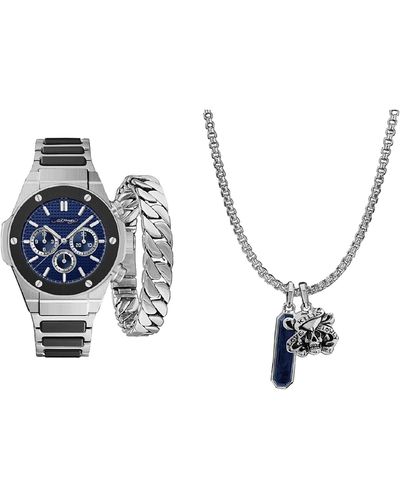 Ed Hardy Jewelry & Watch 3-piece Set - Blue