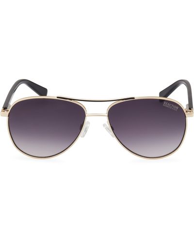 Kenneth Cole 57mm Pilot Sunglasses - Purple