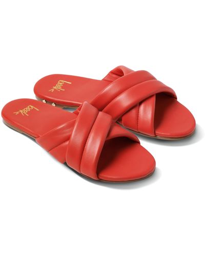 Beek Surfbird Crisscross Slide Sandal - Red