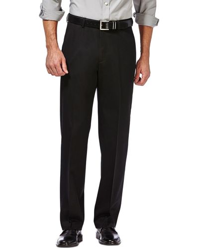 Haggar Premium No Iron Khaki Classic Fit Pant - Black