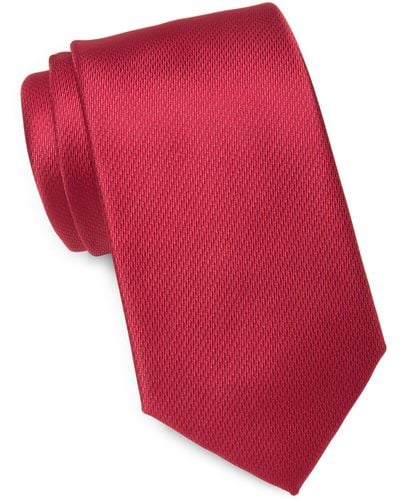 Tommy Hilfiger Micro Texture Solid Tie - Red