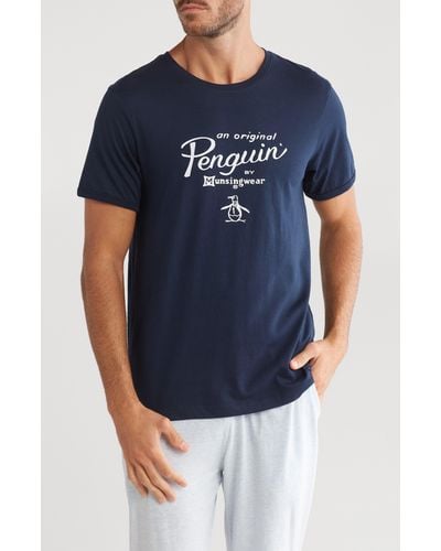 Original Penguin Ringer T-shirt - Blue