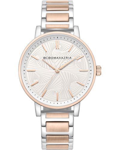 BCBGMAXAZRIA 3-hand Quartz Bracelet Watch - Gray