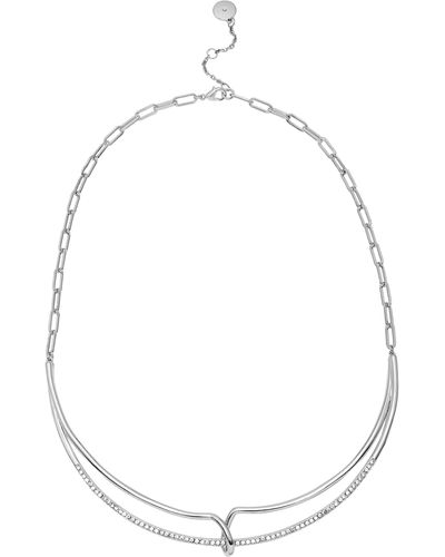 Vince Camuto Layered Frontal Necklace - White