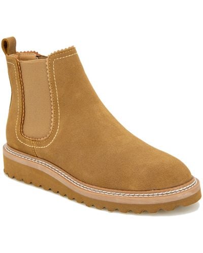 Splendid Elora Laceless Ankle Chelsea Boots in Brown Lyst