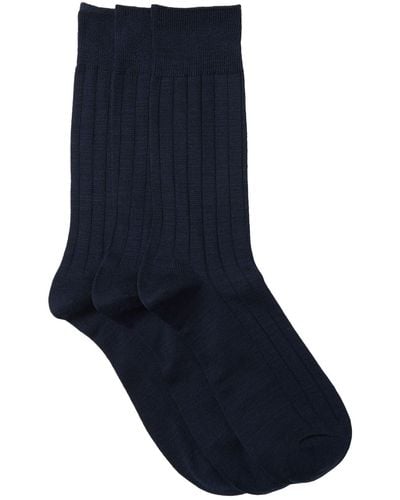 Nordstrom Ultra Soft Crew Socks - Blue
