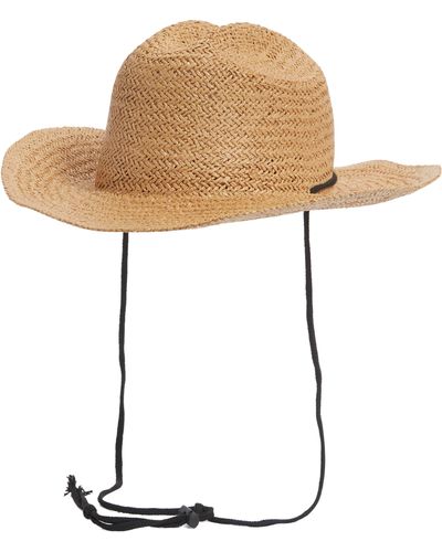 Melrose and Market Straw Cowboy Hat - White