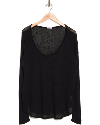 Vitamin A Drifter Beach Sweater Cover-up In Black Bch Sweater At Nordstrom Rack