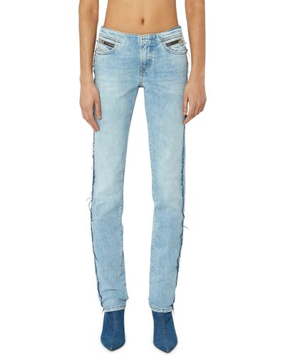 DIESEL D-tail Low Rise Slim Straight Jeans - Blue
