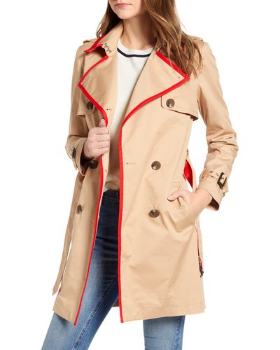 Court & Rowe Classic Stretch Cotton Trench Coat - Multicolor