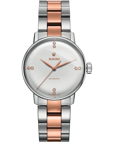 Rado Coupole Two-tone Diamond Bracelet Watch - Gray