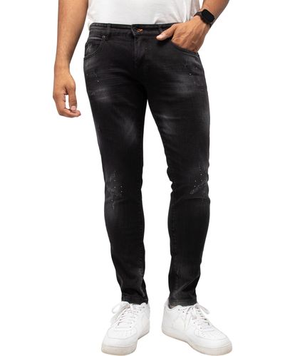 Xray Jeans Distressed Skinny Jeans - Black