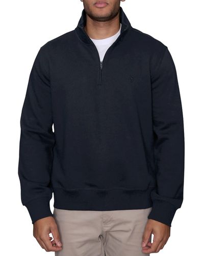 Tailorbyrd Fleece Quarter Zip Sweatshirt - Black