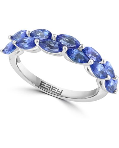 Effy Sterling Silver Tanzanite Ring - Blue