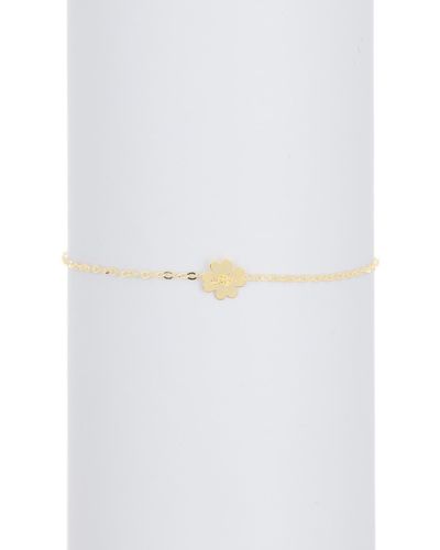 KARAT RUSH 14k Yellow Gold Clover Bracelet