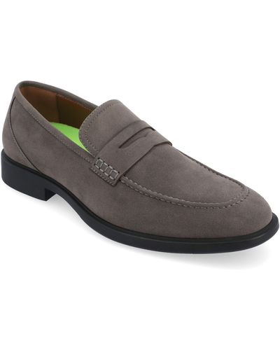 Vance Co. Keith Vegan Leather Penny Loafer - Gray