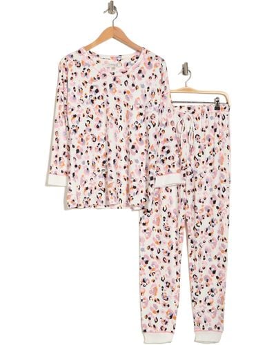 Ellen Tracy 3/4 Sleeve Pajamas - Pink