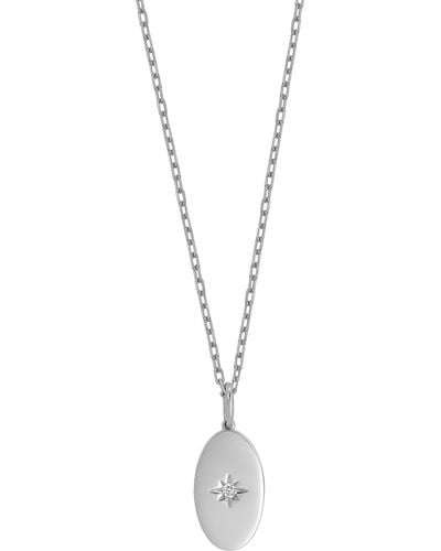 Bony Levy Bl Iconic Diamond Pendant Necklace - White