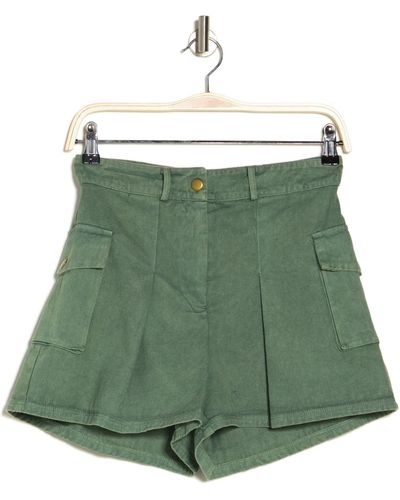 Ramy Brook Brookins Cotton Twill Cargo Shorts - Green