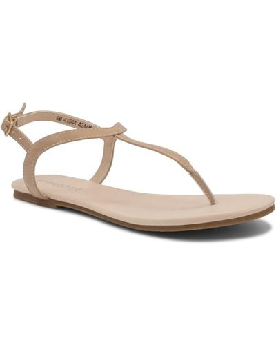 Touch Ups Steele T-strap Sandal - Natural