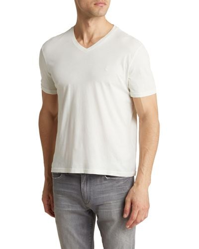 John Varvatos Nash V-neck Cotton T-shirt - White