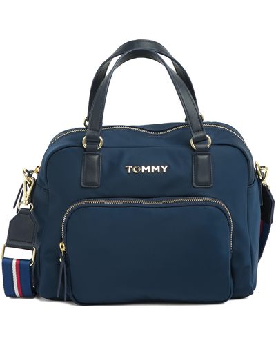 Tommy Hilfiger Virginia Satchel Bag In Tommy Navy At Nordstrom Rack - Blue