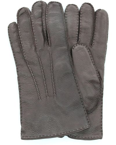 Portolano Leather Gloves - Gray