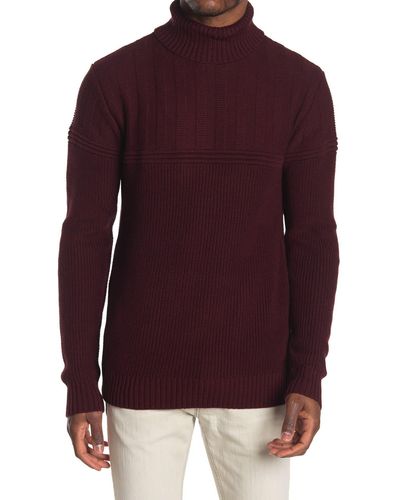Xray Jeans Turtleneck Sweater - Purple