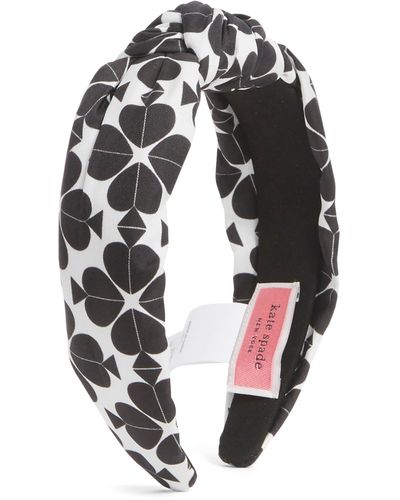 Kate Spade Spade Flower Knotted Headband - Black