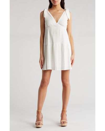 Lulus Daydream Aura Embroided Sleeveless Dress - White