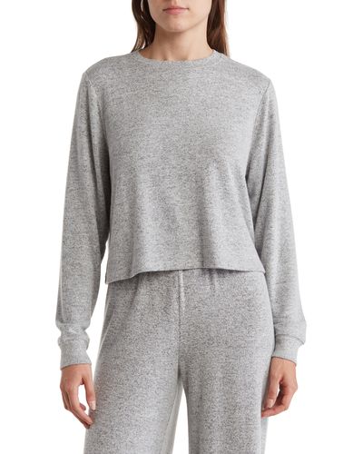 Abound Easy Cozy Crew Pajama Sweatshirt - Gray