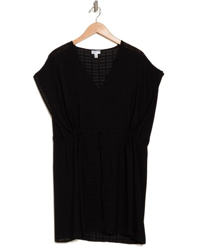 Nordstrom Easy V-neck Cover-up Dress - Black