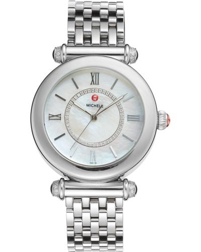 Michele Caber Diamond Bracelet Watch - Metallic
