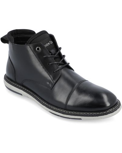 Vance Co. Redford Lace-up Chukka Boot - Black