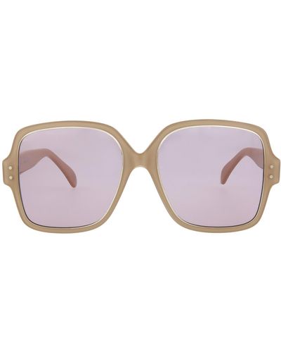 Alaïa 56mm Square Sunglasses - Pink