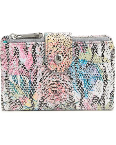Hobo International Ray Leather Bifold Wallet In Lizard Floral At Nordstrom Rack - Multicolor