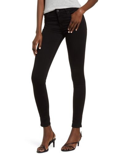 Hudson Jeans Krista Super Skinny Ankle Jeans - Black