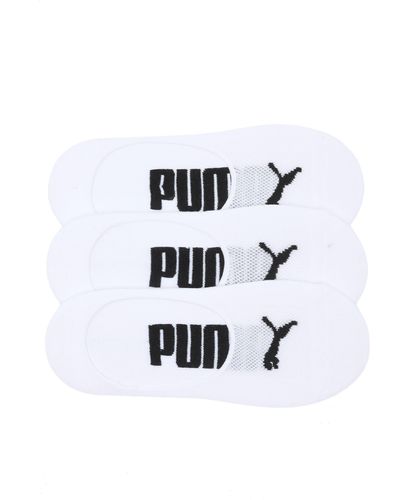 PUMA 3-pack Terry No-show Socks - White