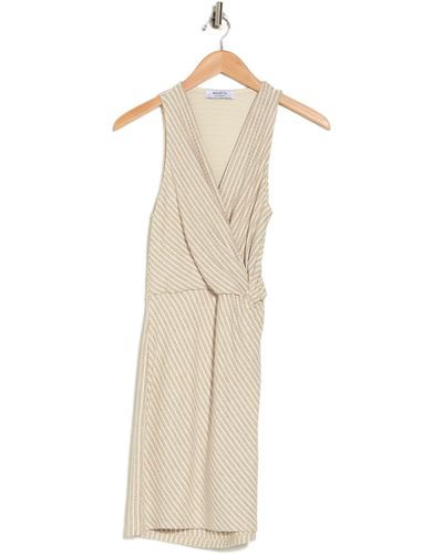 Bailey 44 Tiva Striped Twist Tank Dress In Linen/white At Nordstrom Rack