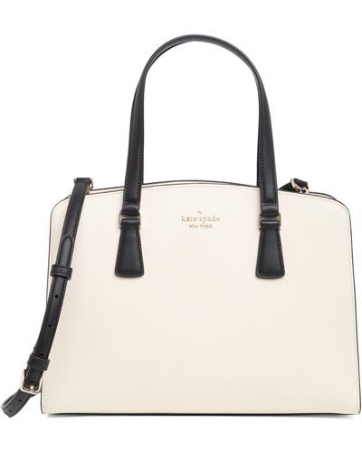 Kate Spade Perry Medium Satchel Bag - Natural