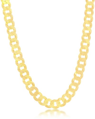 Simona Goldtone Plate Cuban Chain Necklace - Metallic