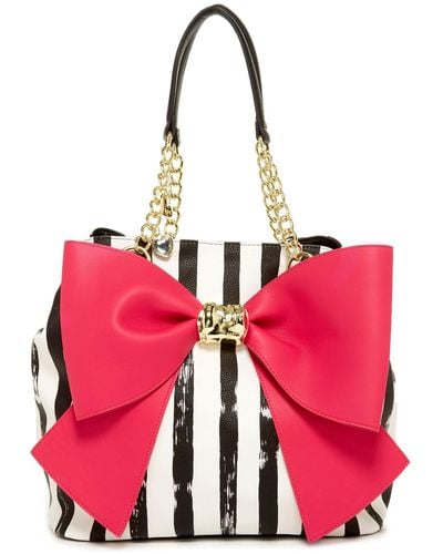 Betsey Johnson Bow And Arrow Faux Leather Tote - Multicolor