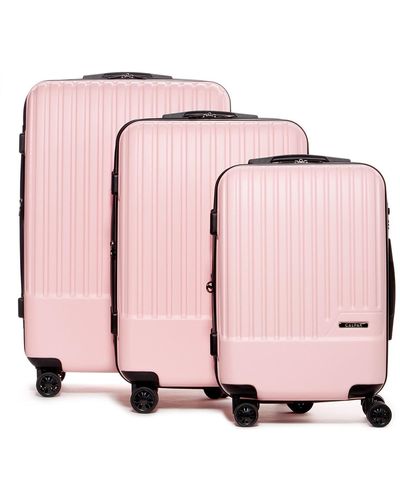 CALPAK Davis 3-piece Spinner Luggage Set - Pink