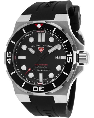 Swiss Legend Men's Abyssos Automatic Casual Sport Watch - Black