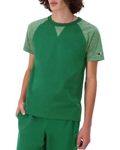 Champion Stripe Raglan Sleeve T-shirt - Green
