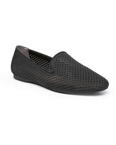Me Too Perforated Loafer - Black