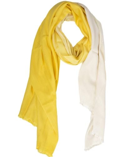 Saachi Cashmere & Silk Ombré Scarf - Yellow